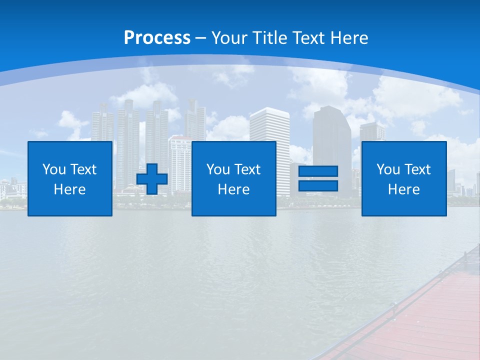 Water City Night PowerPoint Template