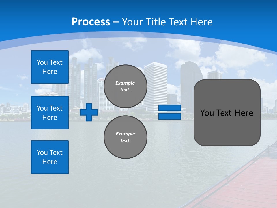 Water City Night PowerPoint Template