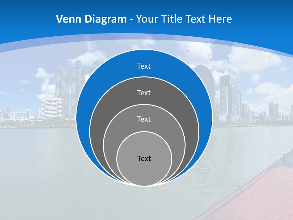 Water City Night PowerPoint Template