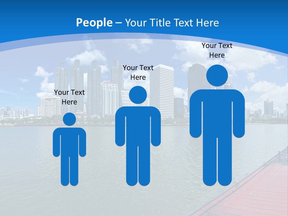 Water City Night PowerPoint Template