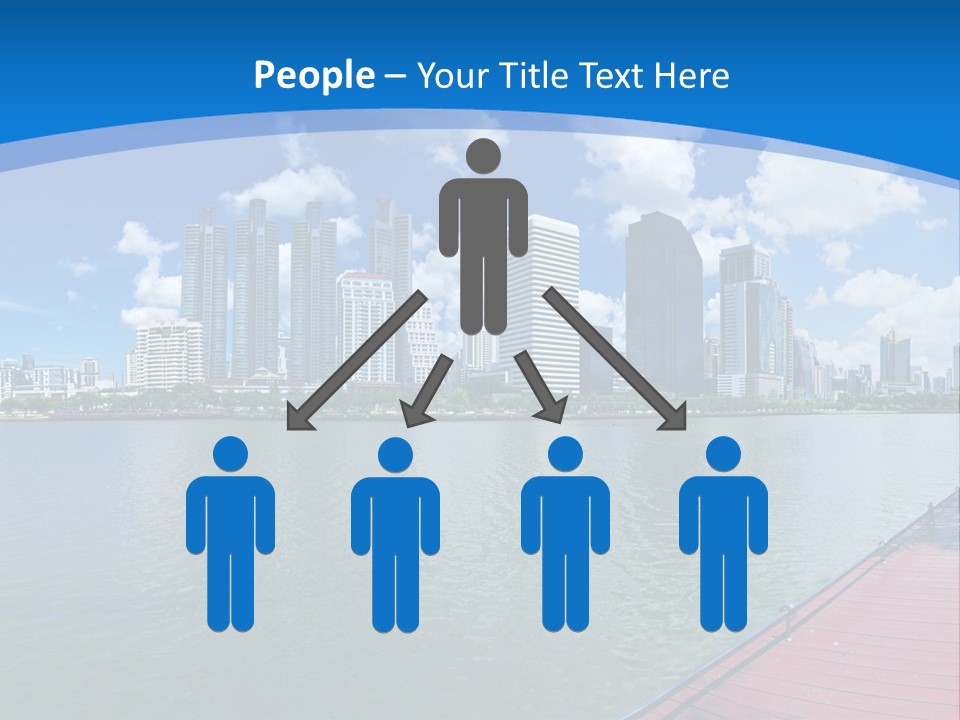 Water City Night PowerPoint Template