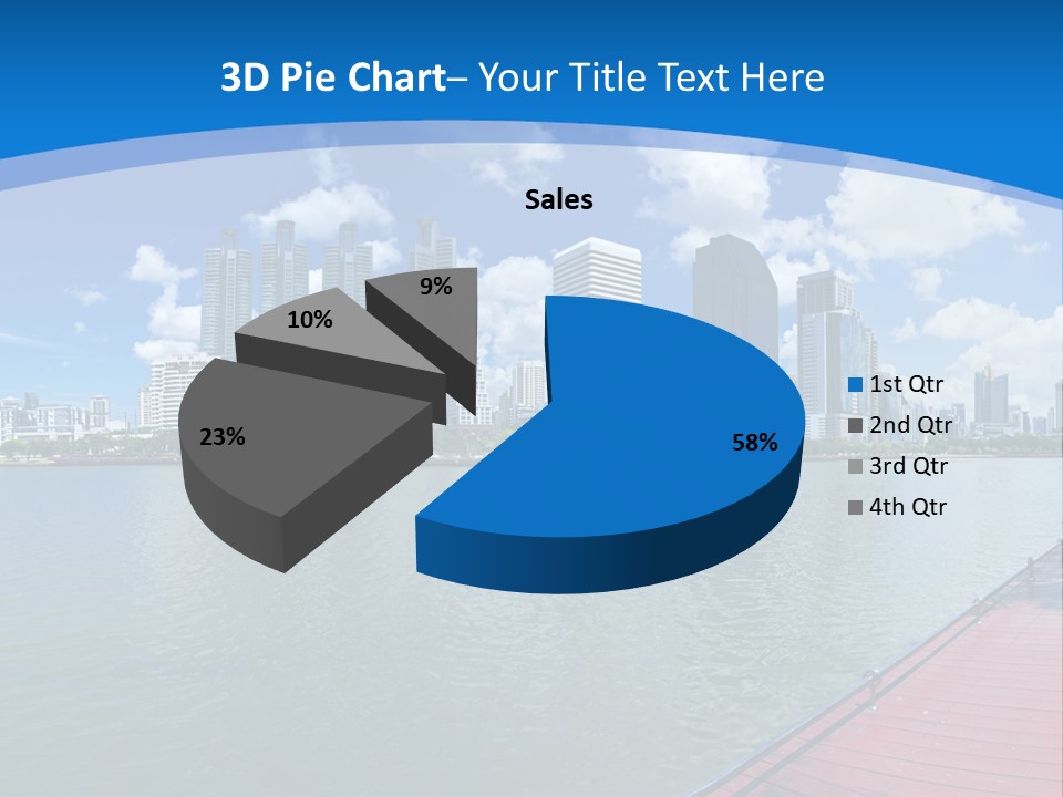 Water City Night PowerPoint Template