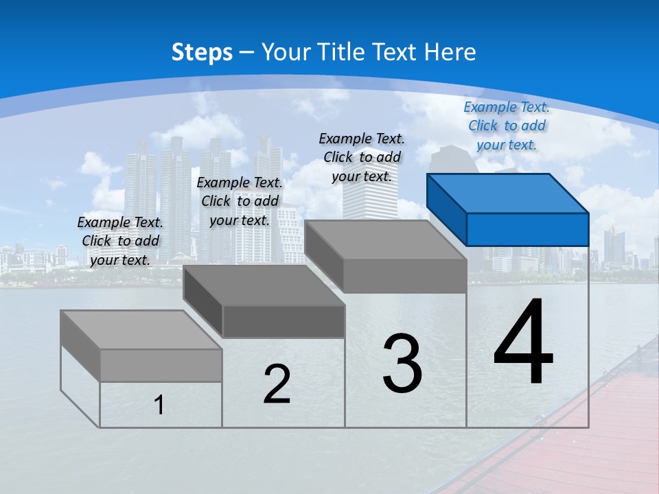 Water City Night PowerPoint Template