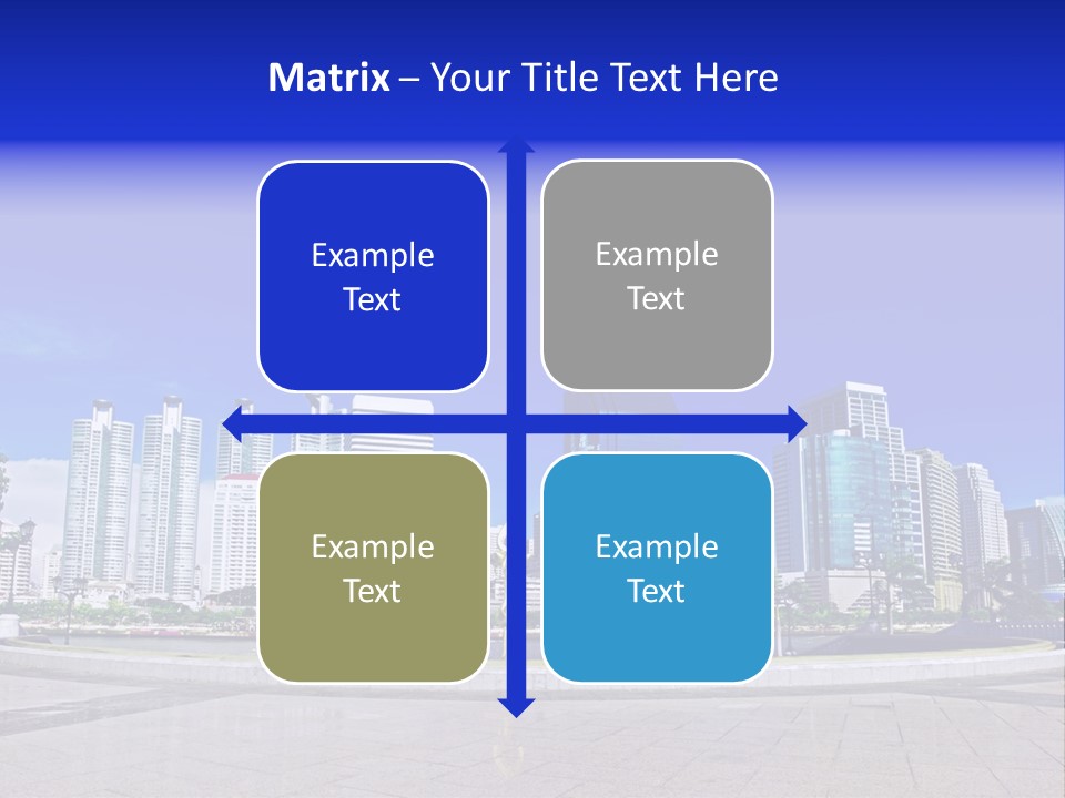 Bangkok Over Pathways PowerPoint Template