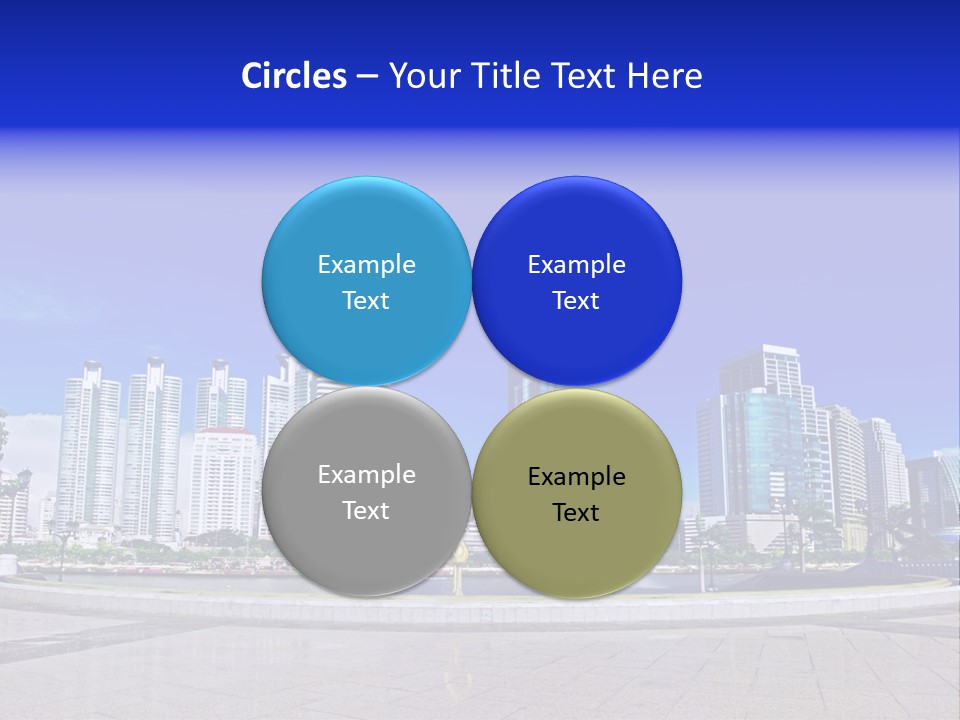 Bangkok Over Pathways PowerPoint Template