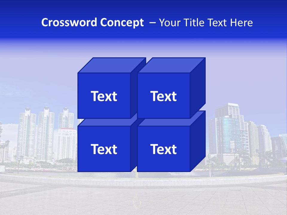 Bangkok Over Pathways PowerPoint Template