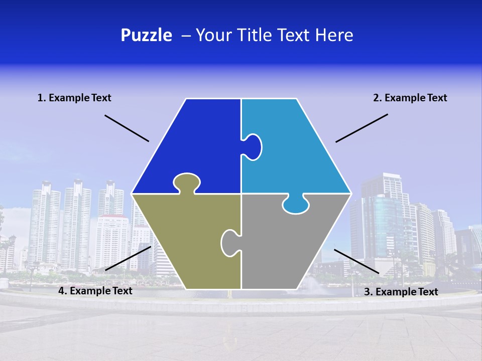 Bangkok Over Pathways PowerPoint Template