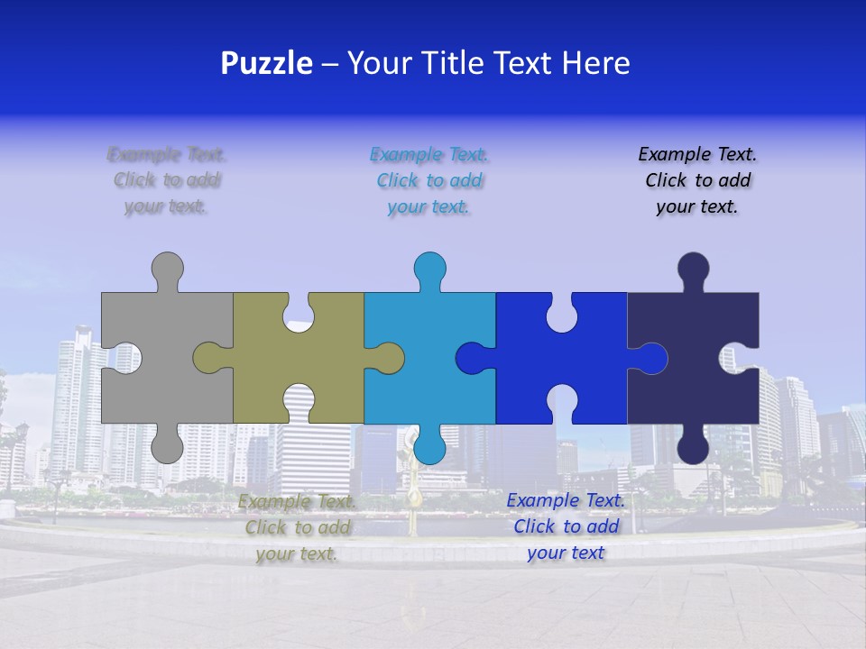 Bangkok Over Pathways PowerPoint Template