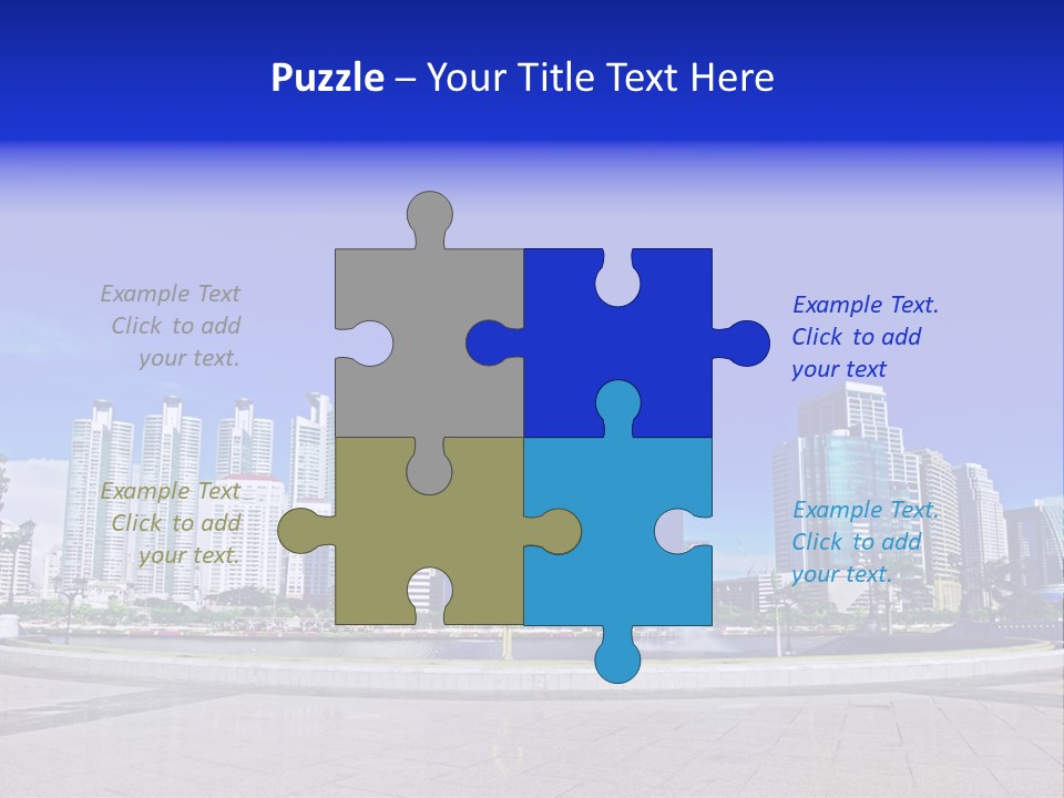 Bangkok Over Pathways PowerPoint Template