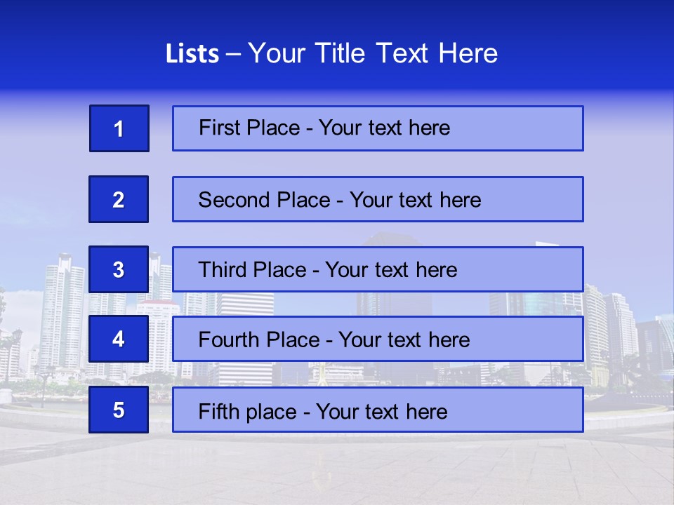 Bangkok Over Pathways PowerPoint Template