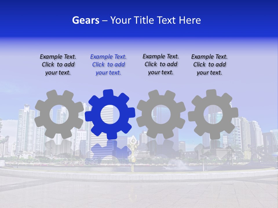 Bangkok Over Pathways PowerPoint Template