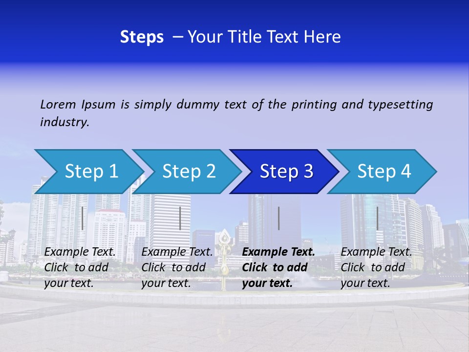 Bangkok Over Pathways PowerPoint Template