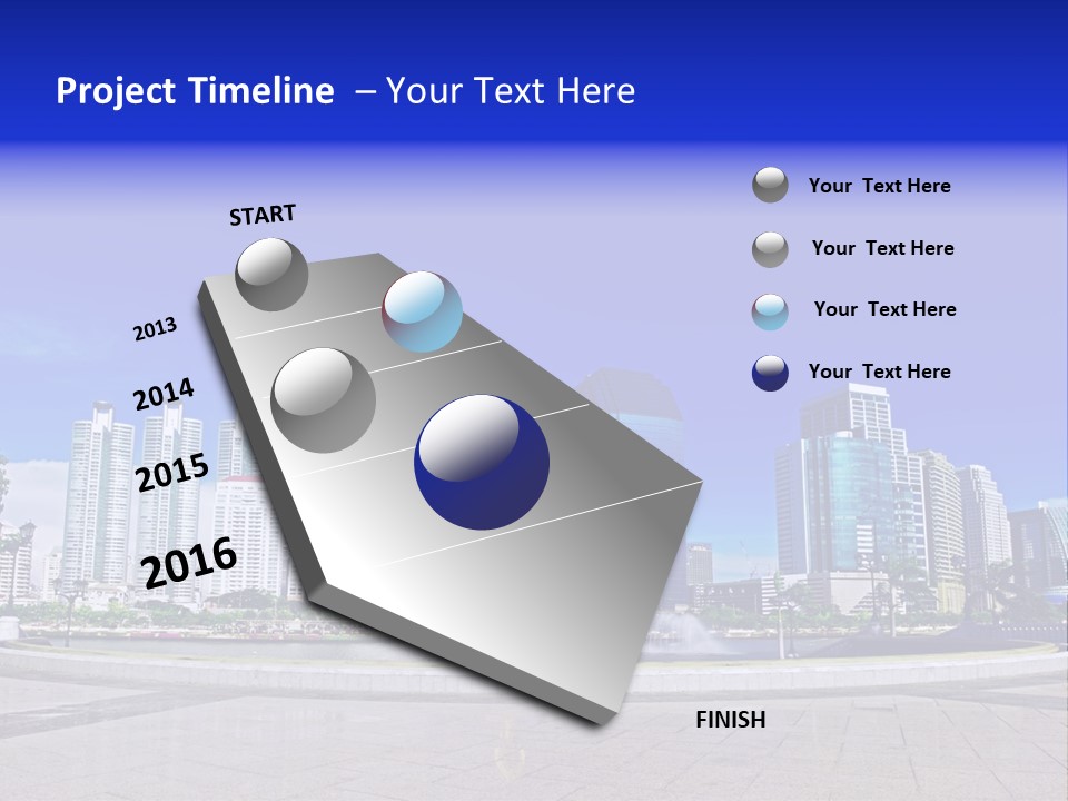 Bangkok Over Pathways PowerPoint Template