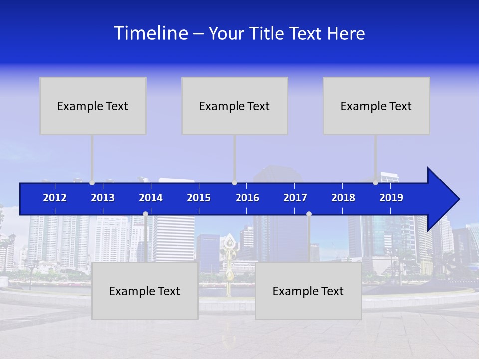 Bangkok Over Pathways PowerPoint Template