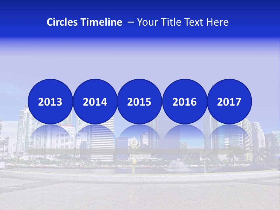 Bangkok Over Pathways PowerPoint Template