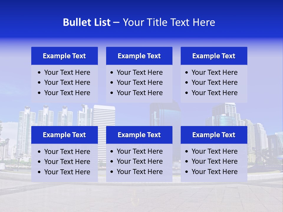 Bangkok Over Pathways PowerPoint Template