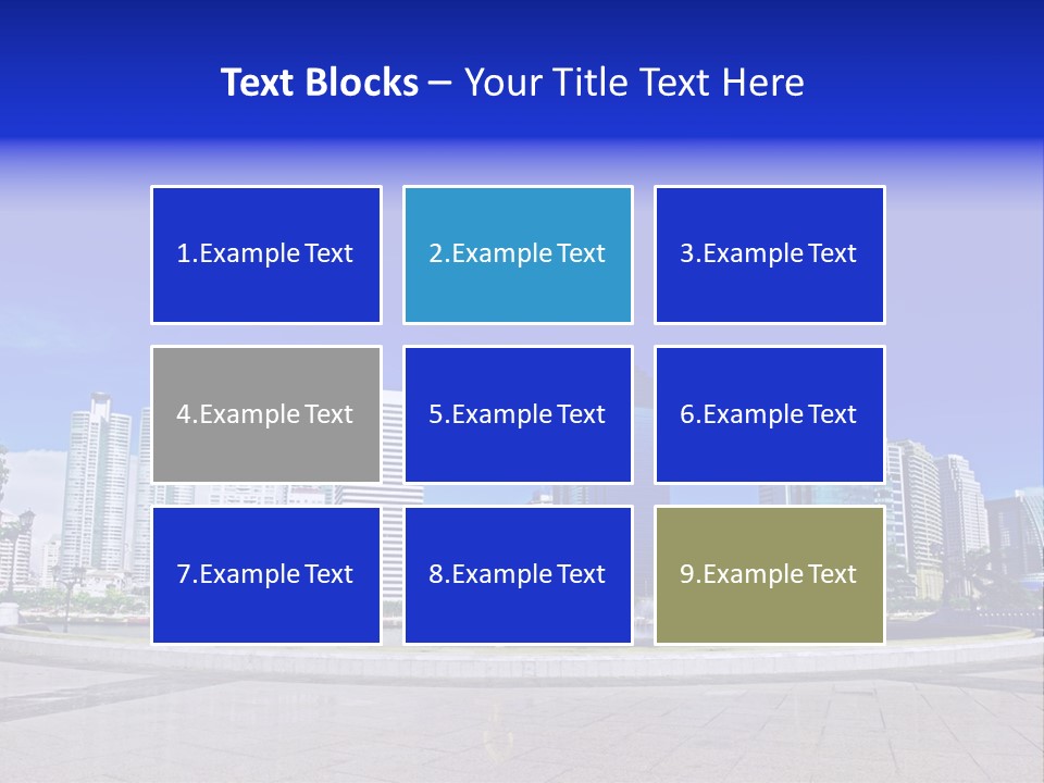 Bangkok Over Pathways PowerPoint Template