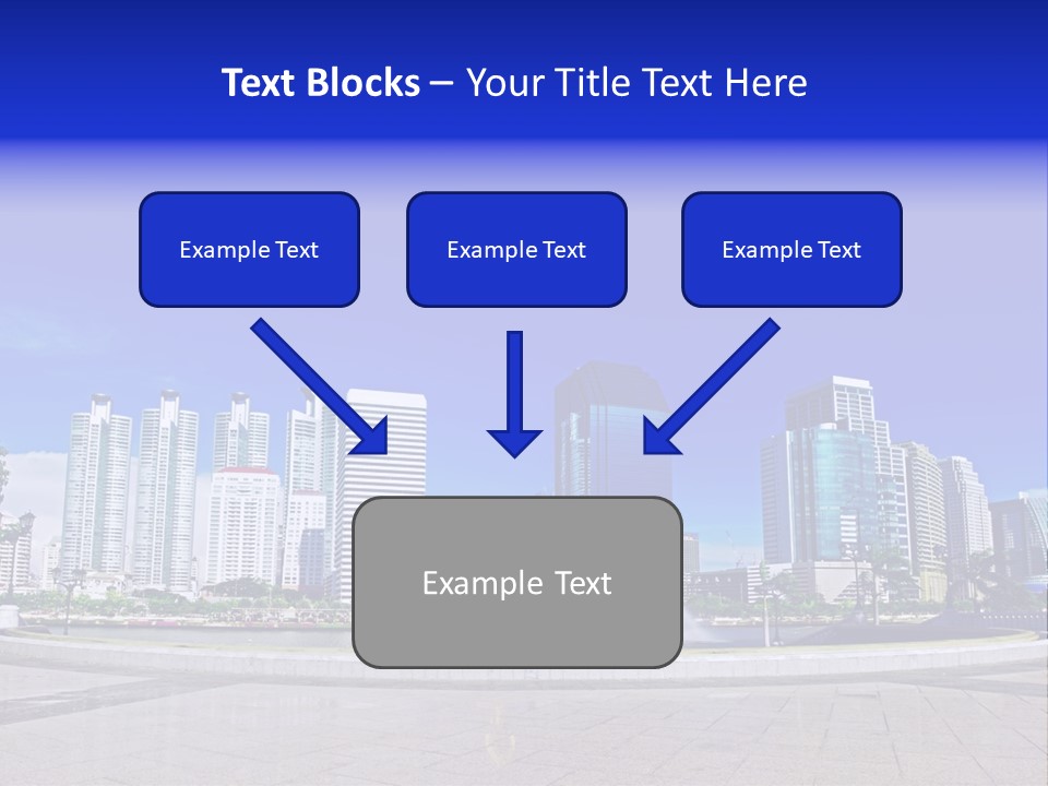 Bangkok Over Pathways PowerPoint Template