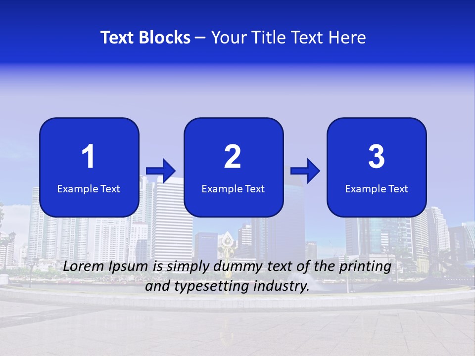 Bangkok Over Pathways PowerPoint Template