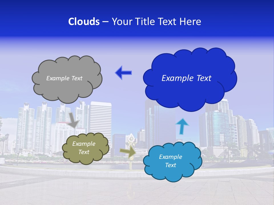 Bangkok Over Pathways PowerPoint Template
