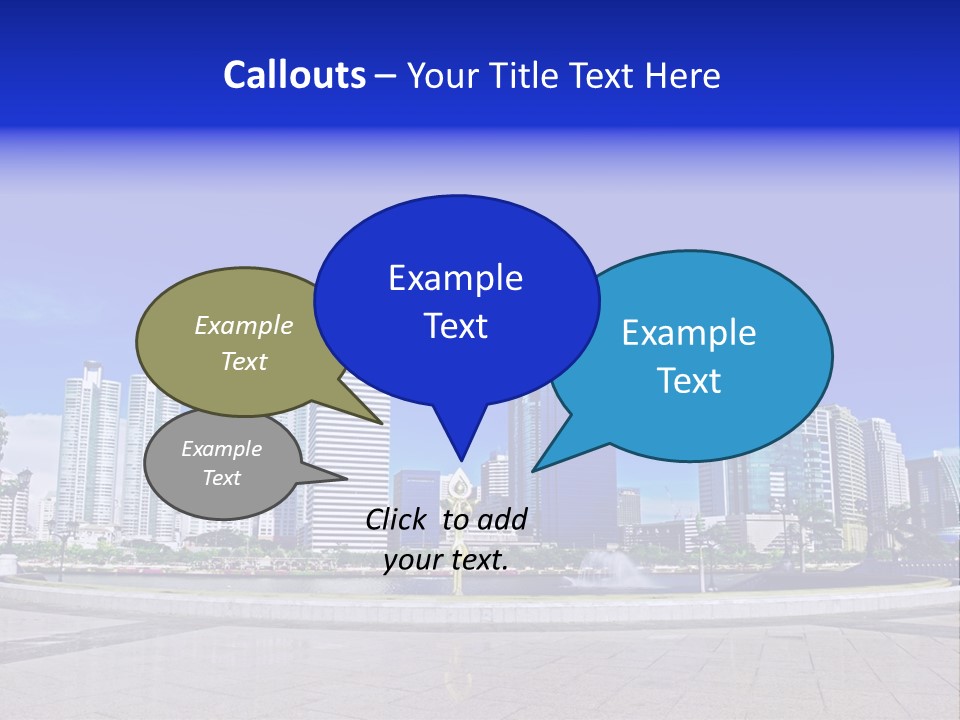 Bangkok Over Pathways PowerPoint Template