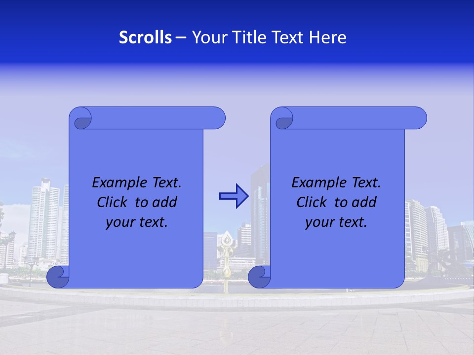 Bangkok Over Pathways PowerPoint Template