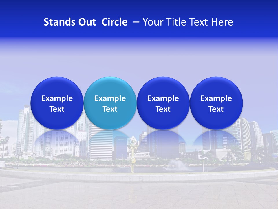 Bangkok Over Pathways PowerPoint Template