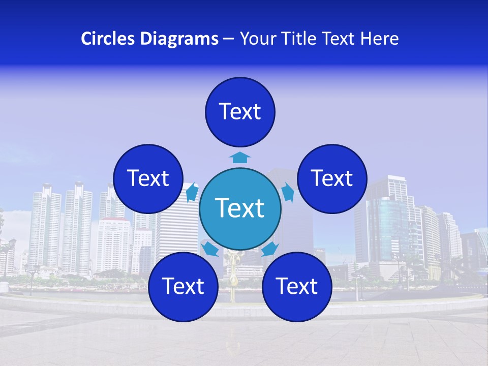 Bangkok Over Pathways PowerPoint Template