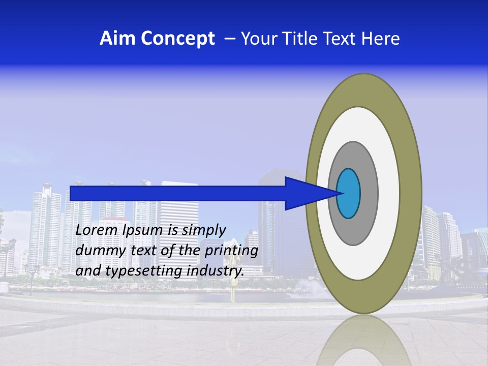 Bangkok Over Pathways PowerPoint Template