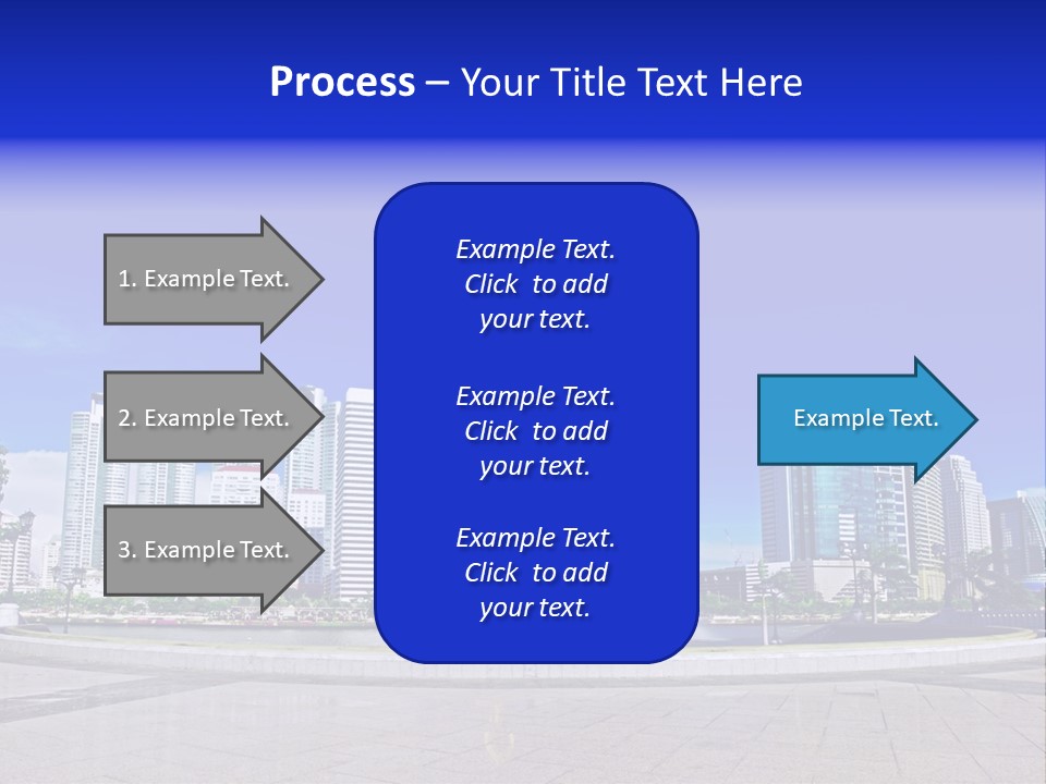 Bangkok Over Pathways PowerPoint Template