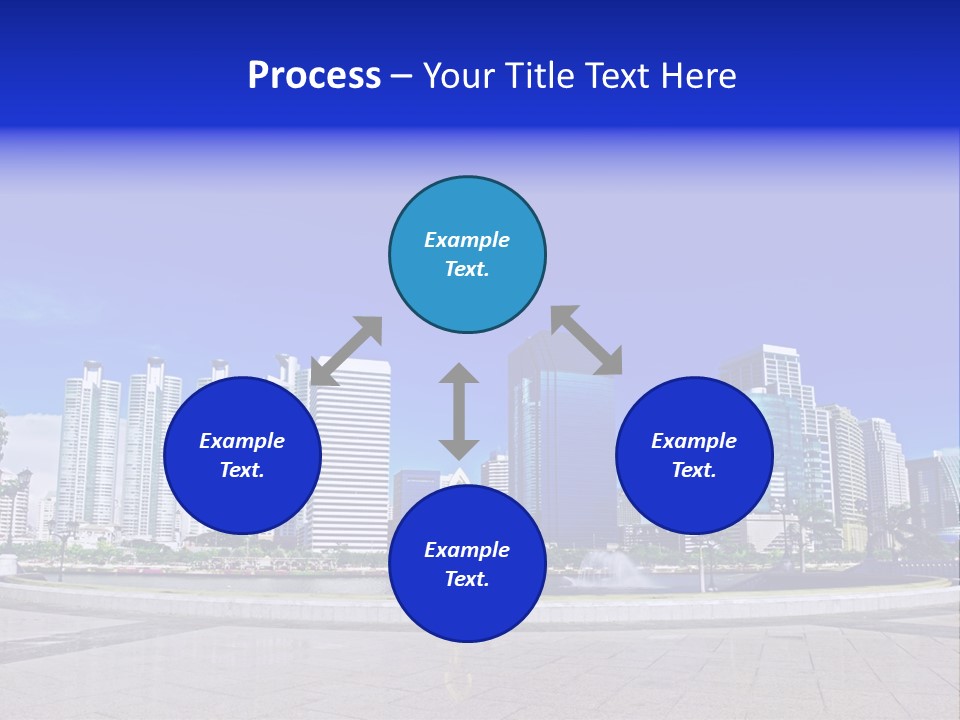 Bangkok Over Pathways PowerPoint Template