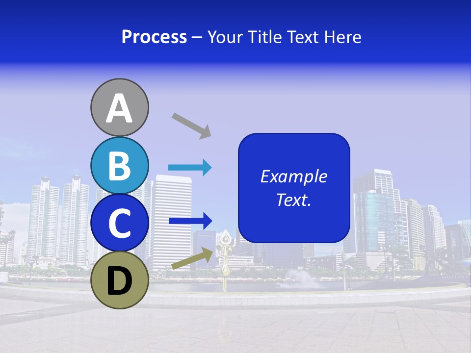 Bangkok Over Pathways PowerPoint Template