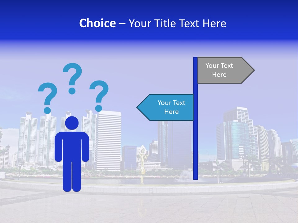 Bangkok Over Pathways PowerPoint Template