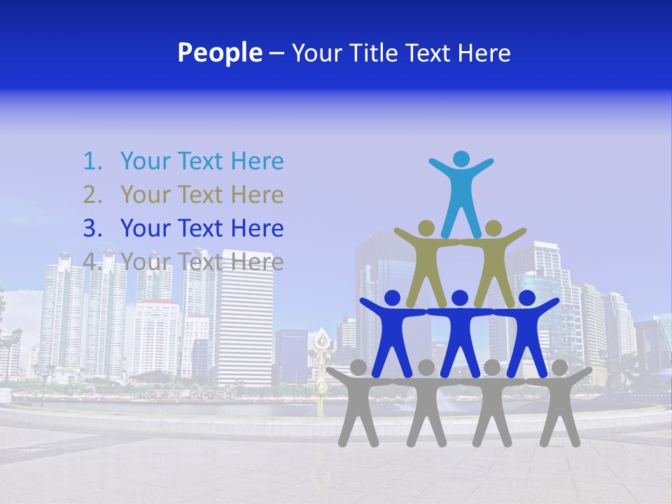 Bangkok Over Pathways PowerPoint Template