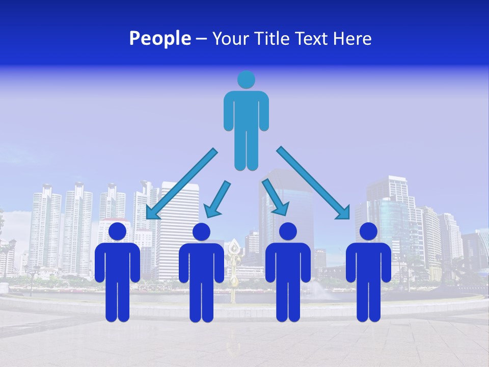 Bangkok Over Pathways PowerPoint Template