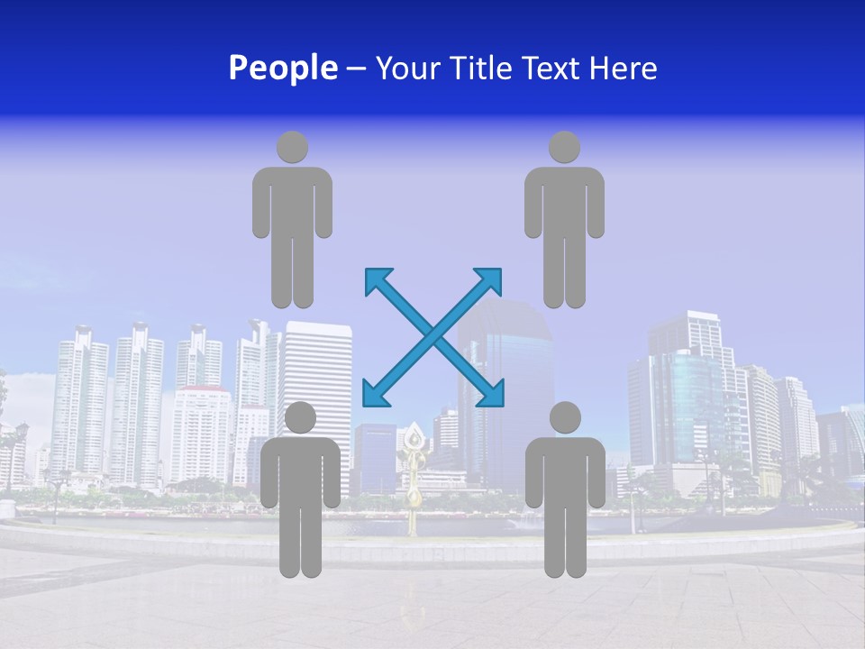 Bangkok Over Pathways PowerPoint Template