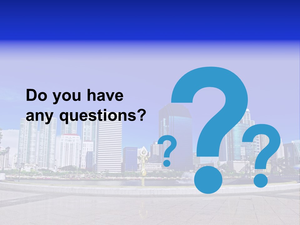 Bangkok Over Pathways PowerPoint Template