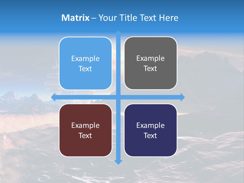 Castle White Lunar PowerPoint Template