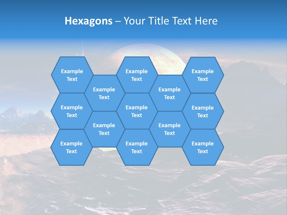 Castle White Lunar PowerPoint Template