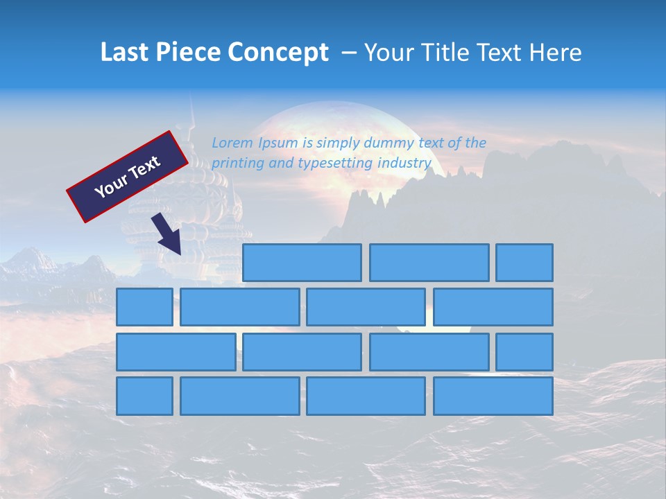 Castle White Lunar PowerPoint Template