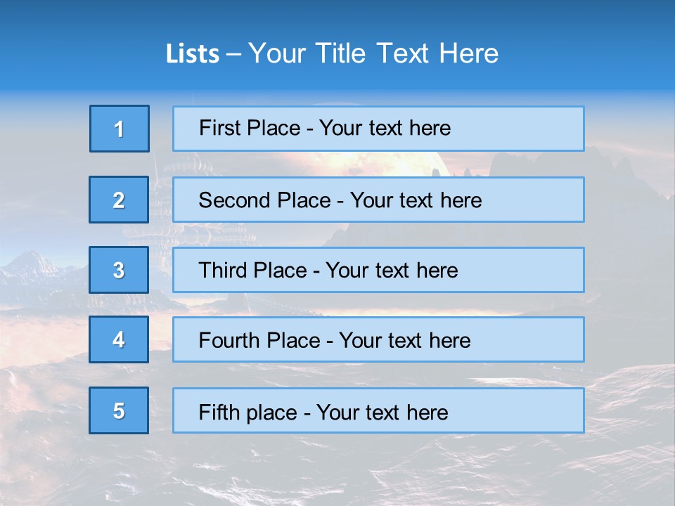 Castle White Lunar PowerPoint Template
