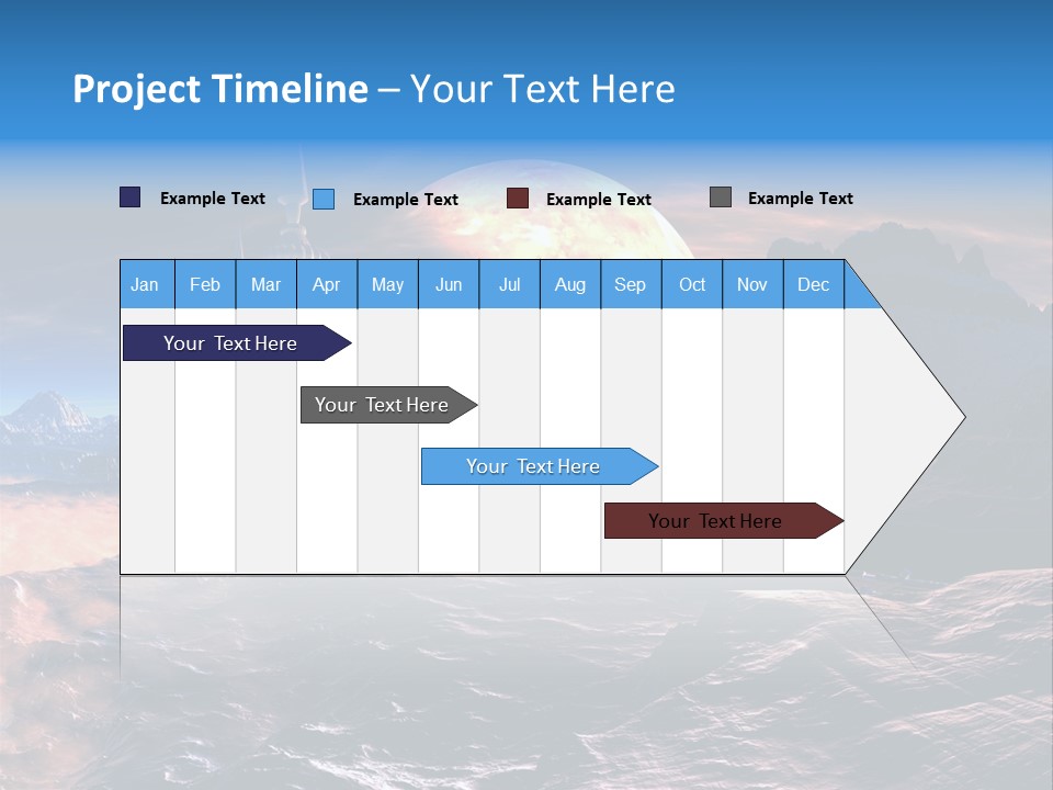 Castle White Lunar PowerPoint Template