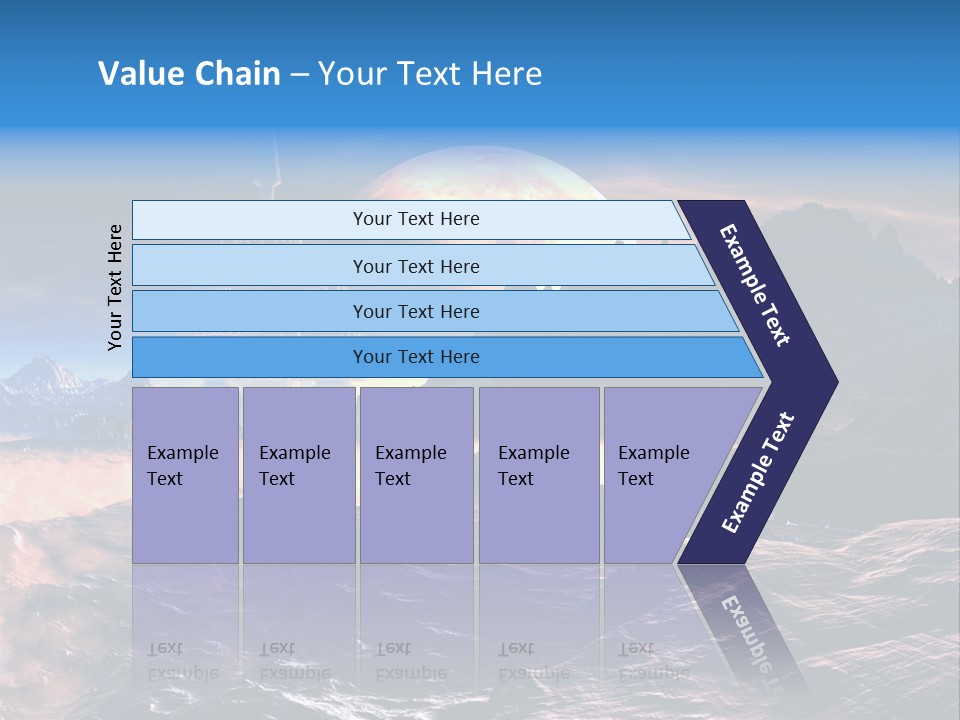 Castle White Lunar PowerPoint Template