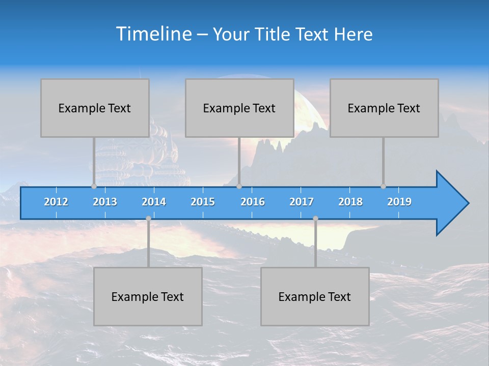 Castle White Lunar PowerPoint Template