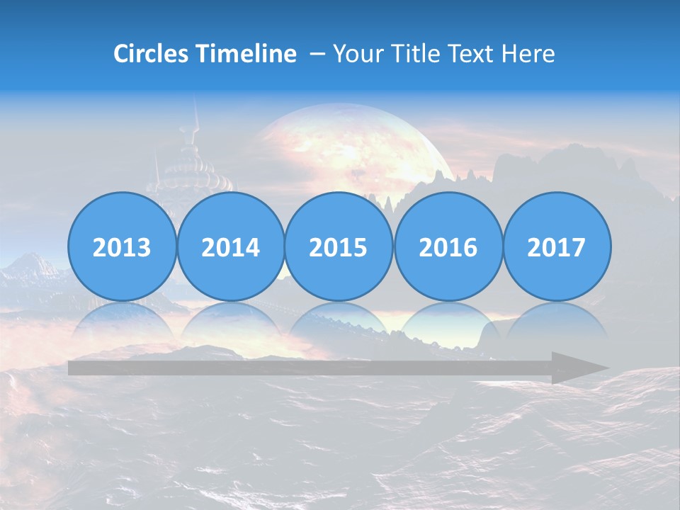 Castle White Lunar PowerPoint Template