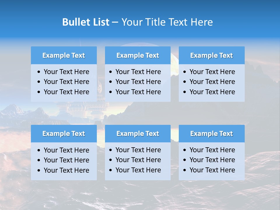 Castle White Lunar PowerPoint Template