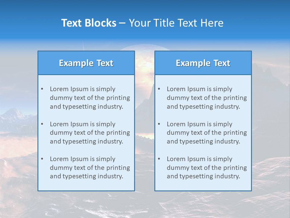 Castle White Lunar PowerPoint Template