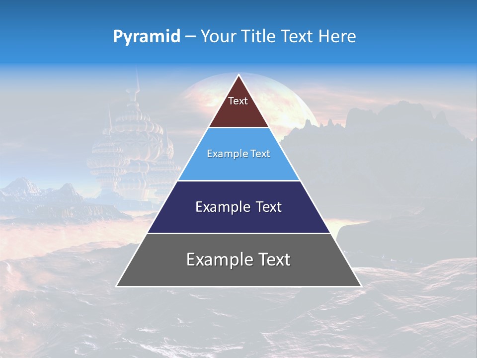 Castle White Lunar PowerPoint Template