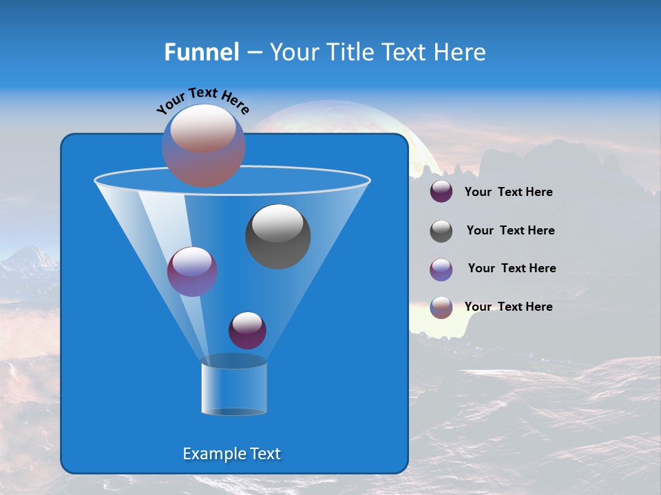 Castle White Lunar PowerPoint Template