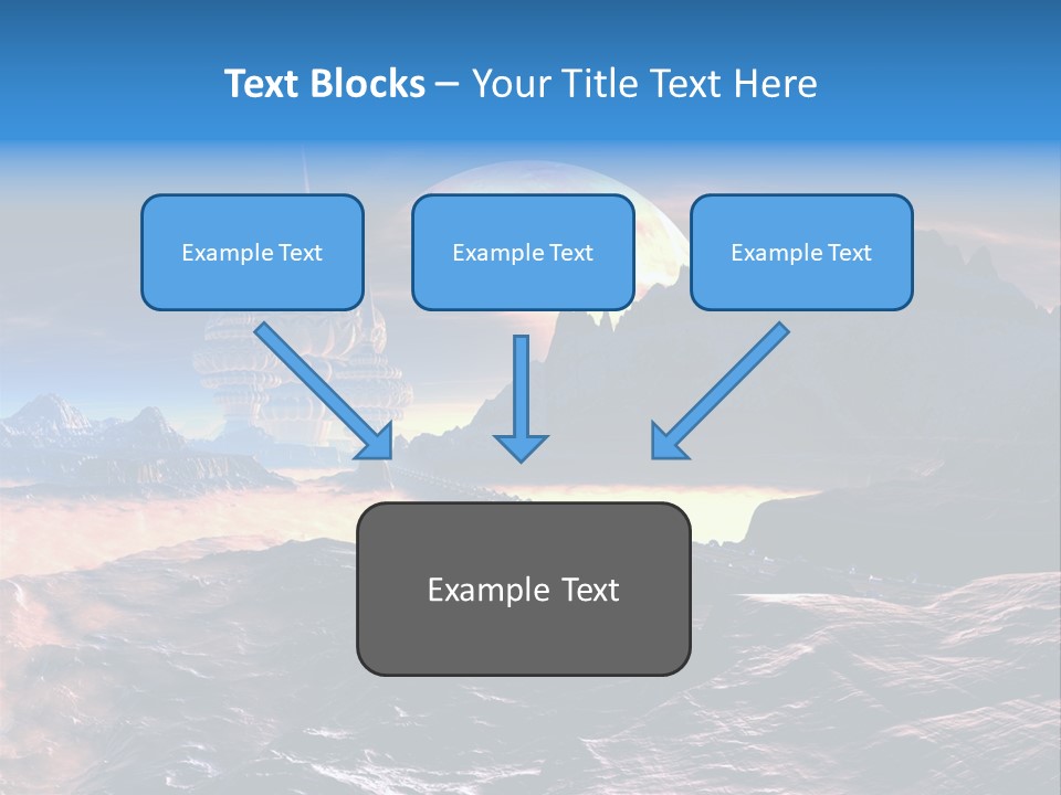Castle White Lunar PowerPoint Template